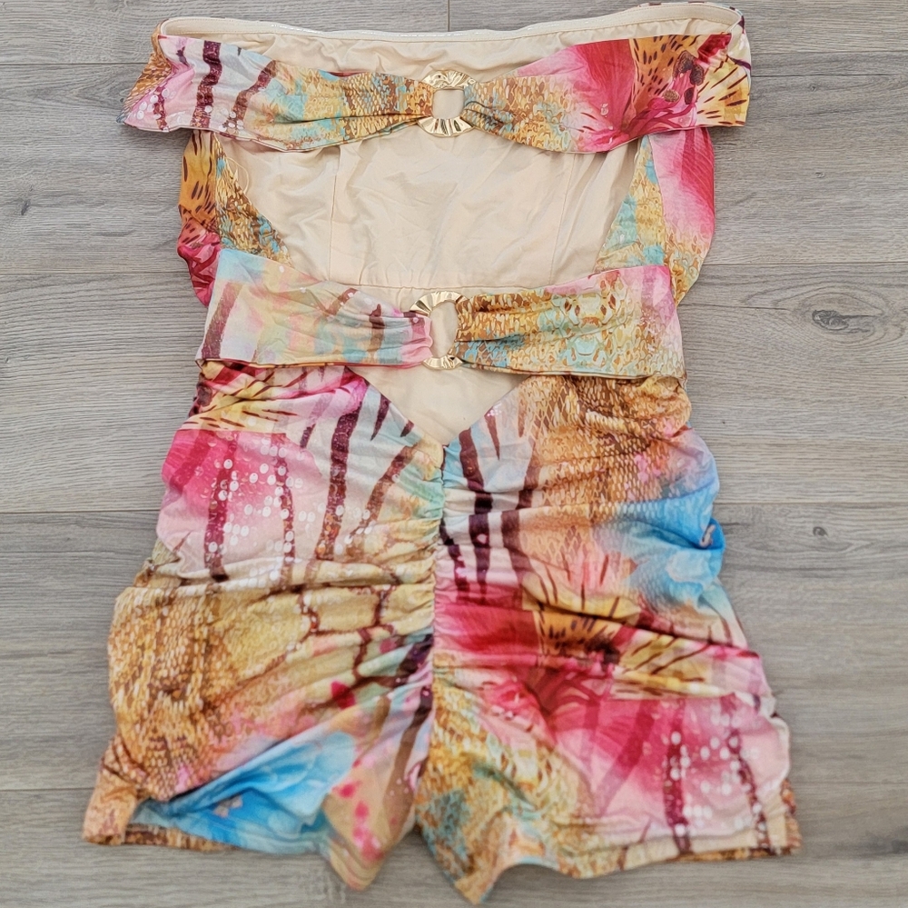 Outcast Veran Playsuit Miami Multi Color Romper sz Medium - Picture 6 of 6